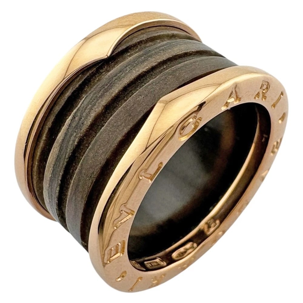 BVLGARI RING K18 PINK GOLD: BVLGARI Ring K18 Pink Gold Brand: BVLGARI Type: Ring Material: K18 Pink Gold, Color: gold / Pink gold Size: US 6 Accessories: None Accessories Notice: When purchasing pre-owned goods, plea