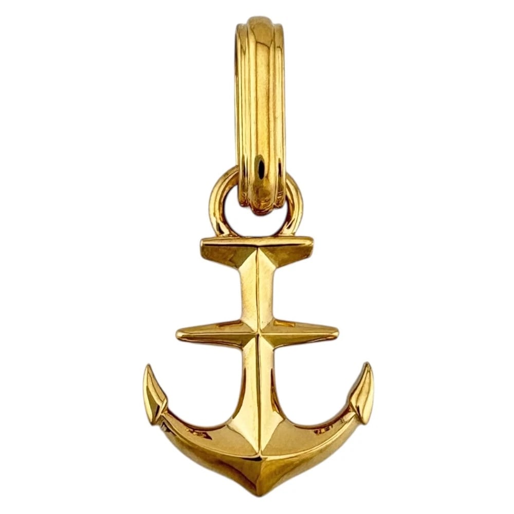 NEW PENDANT TOP K18 YELLOW GOLD: new Pendant top K18 yellow gold Brand: Unbranded Type: Pendant top Material: K18 yellow gold, Color: gold Size: (CM) Top:W10.5mm x H23.0mm Clasp:W4.0mm x H6.5mm (Inch) Top:W4.1inch x H9.1inch Clasp:W0