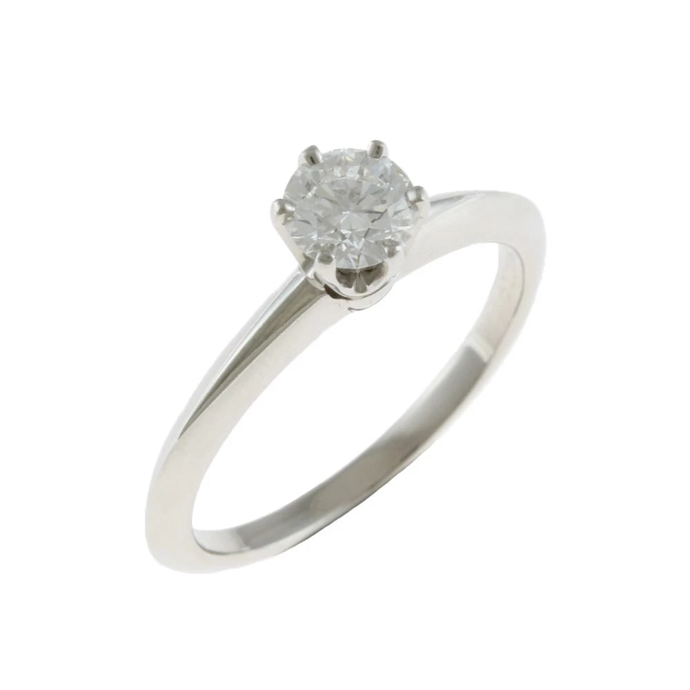 TIFFANY&CO. RING PT950PLATINUM DIAMOND: TIFFANY&Co. Ring Pt950Platinum diamond Brand: Tiffany&co. Type: Ring Material: Pt950Platinum, Main Stone/Creation Natural Color: Silver Size: US 5 3/8 Accessories: None Accessories Notice: