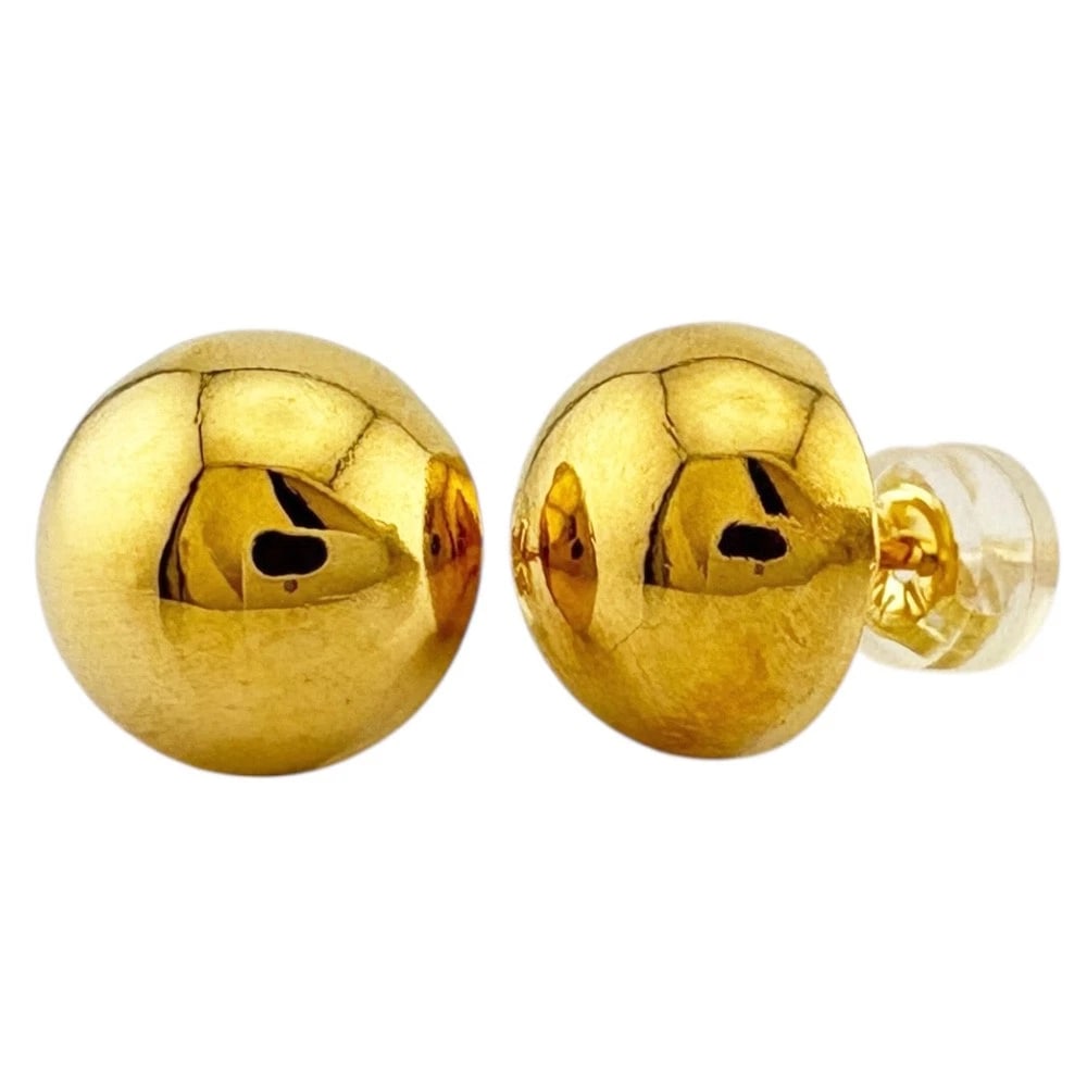 NEW EARRING K18 YELLOW GOLD: new earring K18 yellow gold Brand: Unbranded Type: earring Material: K18 yellow gold, Color: gold Size: (CM) 10.0mm x 10.0mm(*mm) (Inch) 0.4 x 0.4inch Accessories: None Accessories Notice: