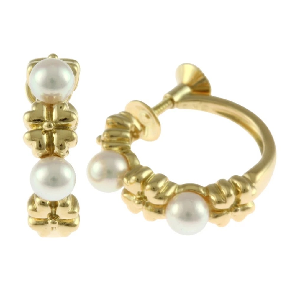 MIKIMOTO EARRING K18 YELLOW GOLD: MIKIMOTO Earring K18 yellow gold Brand: MIKIMOTO Type: Earring Material: K18 yellow gold, Color: gold Size: (CM) 18.5mm x 5.5mm(*mm) (Inch) 0.7 x 0.2inch Accessories: None Accessories Noti