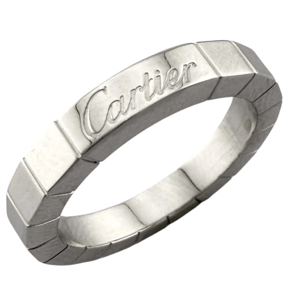 RING K18 WHITE GOLD: Ring K18 white gold Brand: CARTIER Type: Ring Material: K18 white gold, Color: Silver Size: US 4 1/2 Accessories: None Accessories Notice: When purchasing pre-owned goods, please refer to