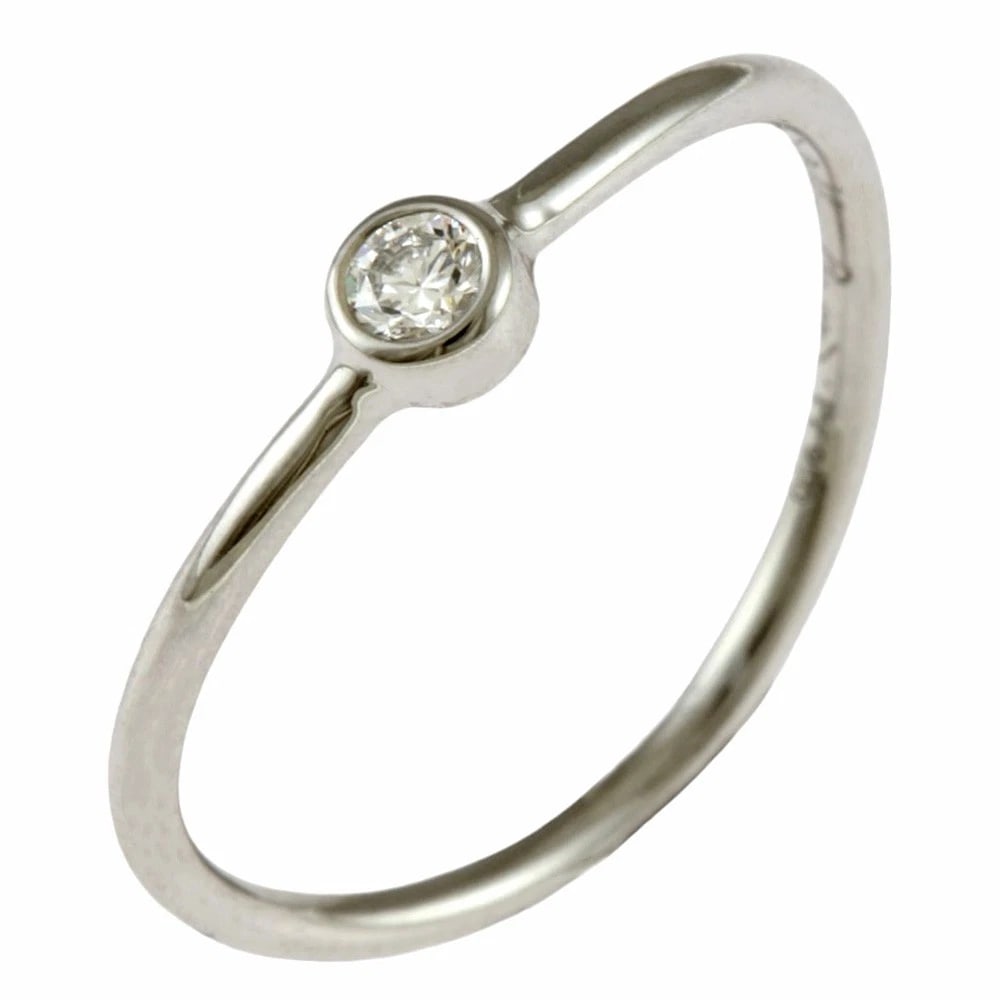 TIFFANY&CO.RING PT950PLATINUM DIAMOND: TIFFANY&Co.Ring Pt950Platinum diamond Brand: Tiffany&co. Type: Ring Material: Pt950Platinum, Main Stone/Creation Natural Color: Silver Size: US 4 1/4 Accessories: None Accessories Notice: When