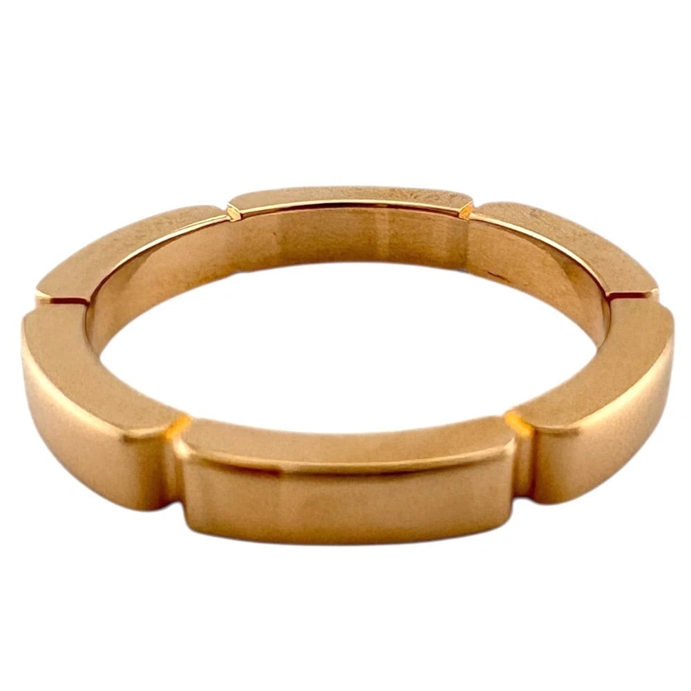 CARTIER RING K18 PINK GOLD: CARTIER Ring K18 Pink Gold Brand: CARTIER Type: Ring Material: K18 Pink Gold, Color: Pink gold Size: US 4 1/2 Accessories: None Accessories Notice: When purchasing pre-owned goods, please