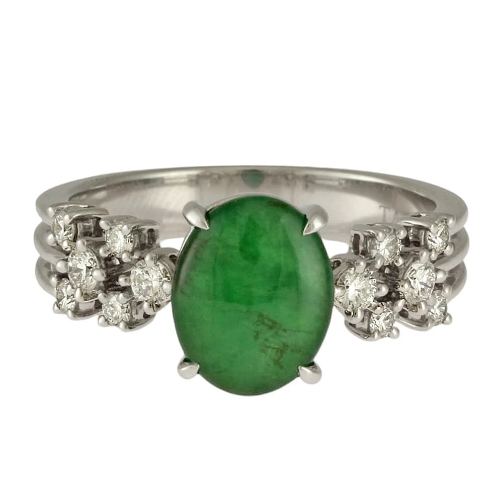 TASAKI RING PT900 JADE - 2