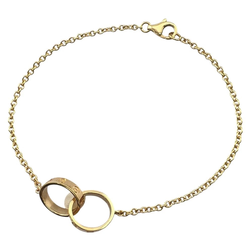 CARTIER BRACELET K18 YELLOW GOLD: CARTIER Bracelet K18 yellow gold Brand: CARTIER Type: Bracelet Material: K18 yellow gold, Color: gold Size: (CM) Total Length:18cm High limit:9.5mm Chain width:1.5mm (Inch) Total Length:7.1inch High l