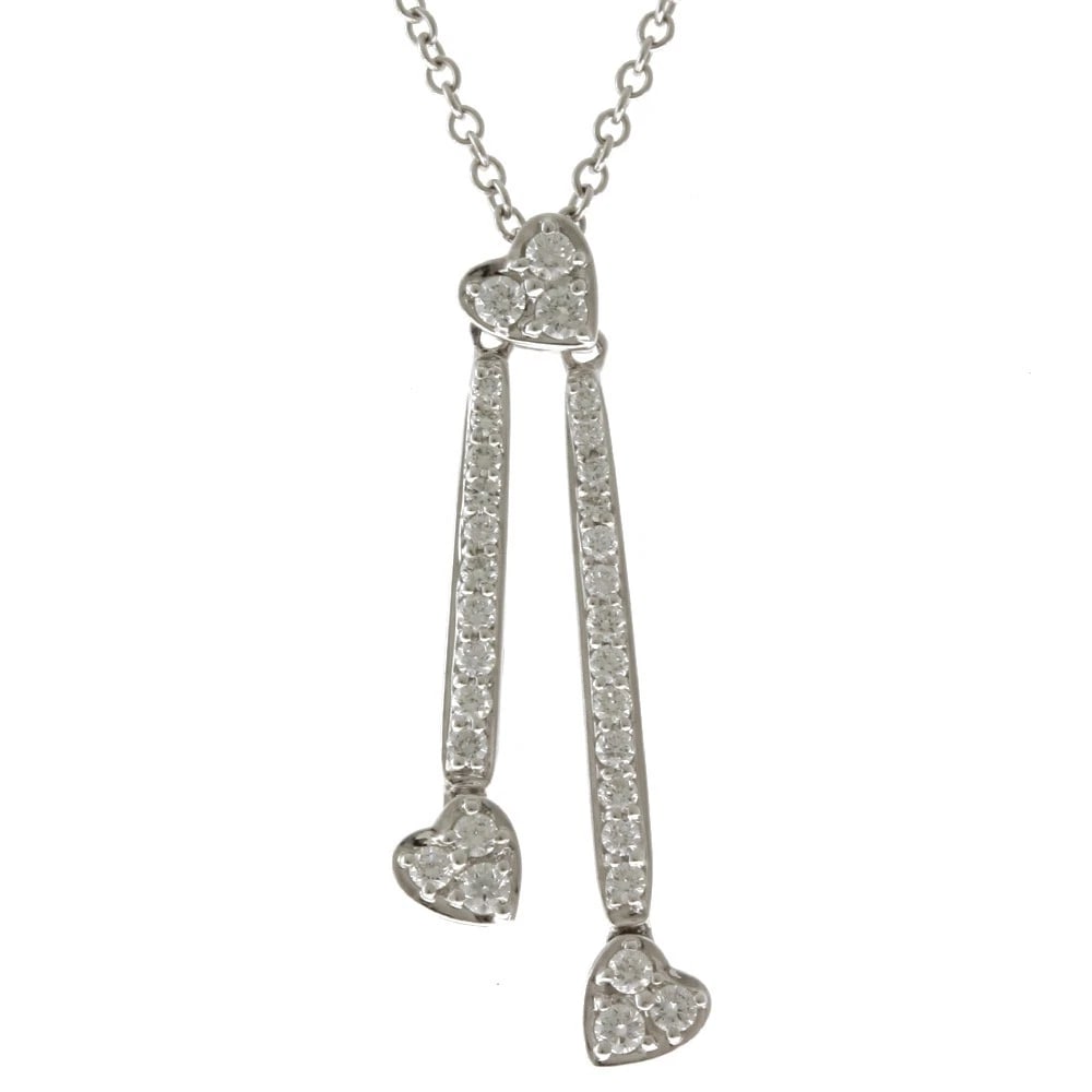 NECKLACE K18 WHITE GOLD DIAMOND (1 of 3)