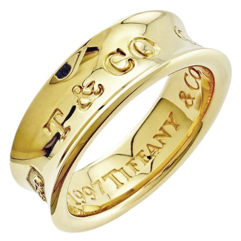 TIFFANY&CO. RING K18 YELLOW GOLD: TIFFANY&Co. Ring K18 yellow gold Brand: Tiffany&co. Type: Ring Material: K18 yellow gold, Color: gold Size: US 5 3/8 Accessories: None Accessories Notice: When purchasing pre-owned goods,