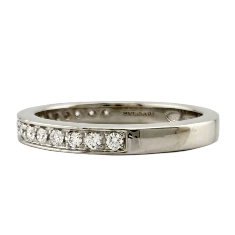 BVLGARI RING PT950PLATINUM DIAMOND: BVLGARI Ring Pt950Platinum diamond Brand: BVLGARI Type: Ring Material: Pt950Platinum, Main Stone/Creation Natural Color: Silver Size: US 5 1/8 Accessories: None Accessories Notice: When pu