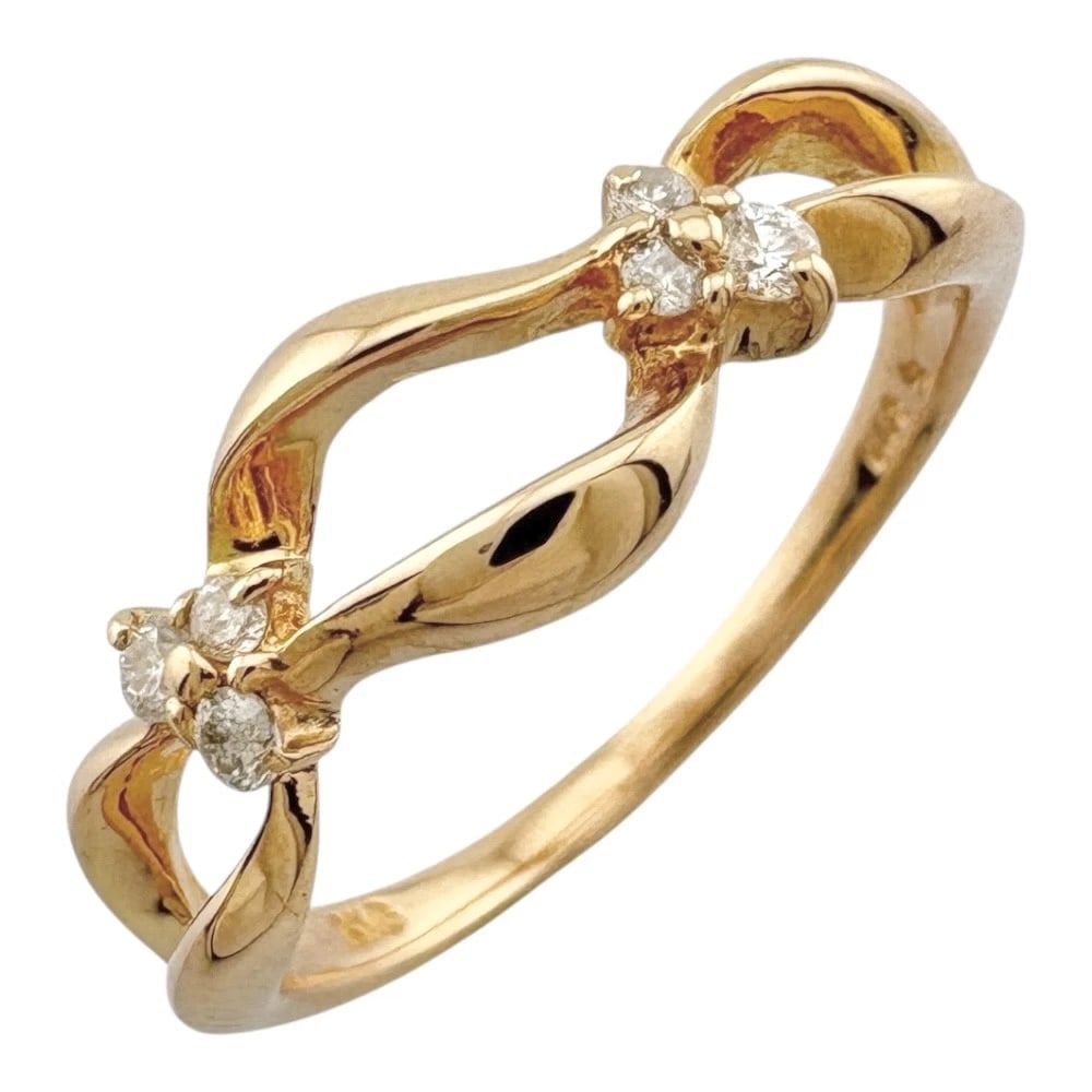 RING K18 YELLOW GOLD DIAMOND: Ring K18 yellow gold diamond Brand: Unbranded Type: Ring Material: K18 yellow gold, Main Stone/Creation Natural Color: gold Size: US 7 Accessories: None Accessories Notice: When purchasing pre-owned