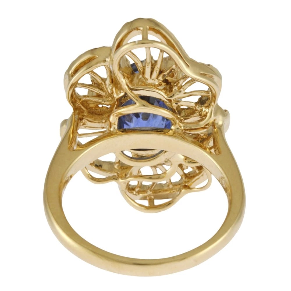 RING K18 SAPPHIRE - 3