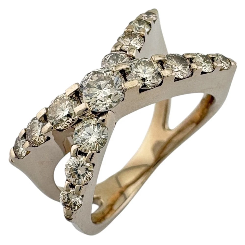 KASHIKEY RING K18 GOLD DIAMOND BROWN: KASHIKEY Ring K18 Gold diamond Brown Brand: KASHIKEY Type: Ring Material: K18 Gold, Main Stone/Creation Natural Color: gold Size: US 6 Accessories: None Accessories Notice: When purchasing pre-owned