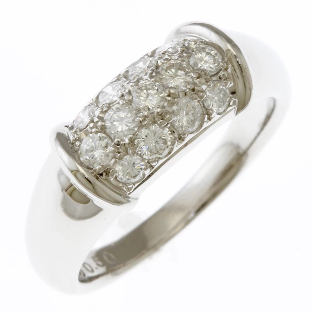 RING PT900PLATINUM DIAMOND: Ring Pt900Platinum diamond Brand: Unbranded Type: Ring Material: Pt900Platinum, Main Stone/Creation Natural Color: Silver Size: US 5 3/4 Accessories: None Accessories Notice: When purchasi