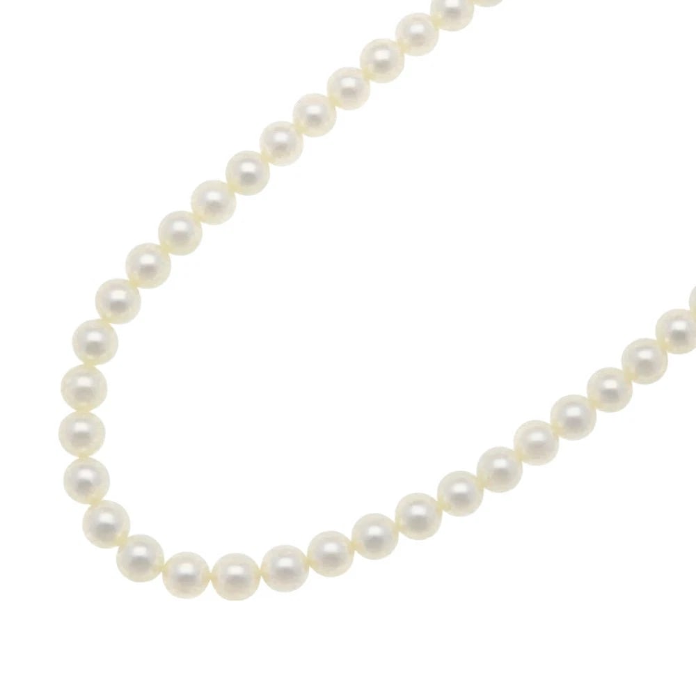 TASAKI NECKLACE SILVER AKOYA PEARL: TASAKI Necklace Silver Akoya pearl Brand: TASAKI Type: Necklace Material: Silver, Main Stone/Creation Akoya pearl Color: Silver Size: (CM) Total Length:45cm Pearl diameter: 13.0mm (Inch) Total Length: