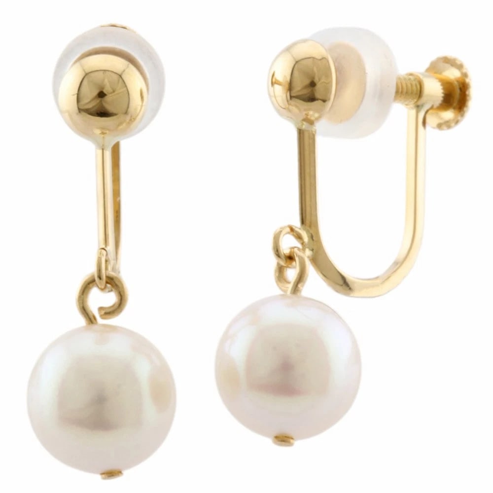 TASAKI EARRING K18 YELLOW GOLD: TASAKI Earring K18 yellow gold Brand: TASAKI Type: Earring Material: K18 yellow gold, Main Stone/Creation Pearl Color: gold Size: (CM) 18.5mm x 6.5mm(*mm)(Inch) 0.7 x 0.3inch Accessories: None