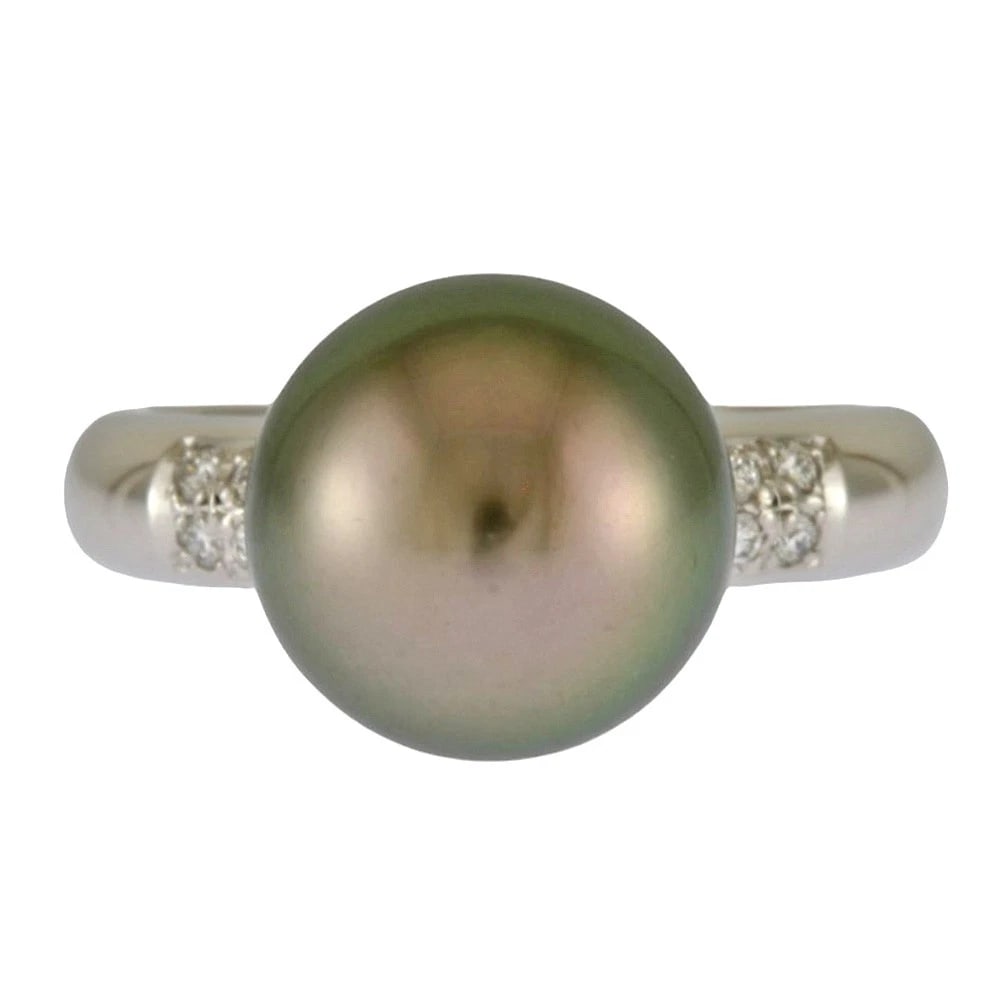 RING PT900PLATINUM: Ring Pt900Platinum Brand: Unbranded Type: Ring Material: Pt900Platinum, Main Stone/Creation diamond Black Butterfly Pearl Color: Silver Size: US 4 3/4 Accessories: None Accessories Notice: