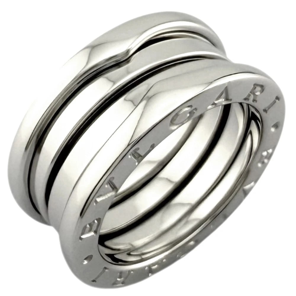 BVLGARI RINGK18 WHITE GOLD USED: BVLGARI RingK18 white gold used Brand: BVLGARI Type: Ring Material: K18 white gold, Color: Silver Size: US 5 1/8 Accessories: None Accessories Notice: When purchasing pre-owned goods, plea