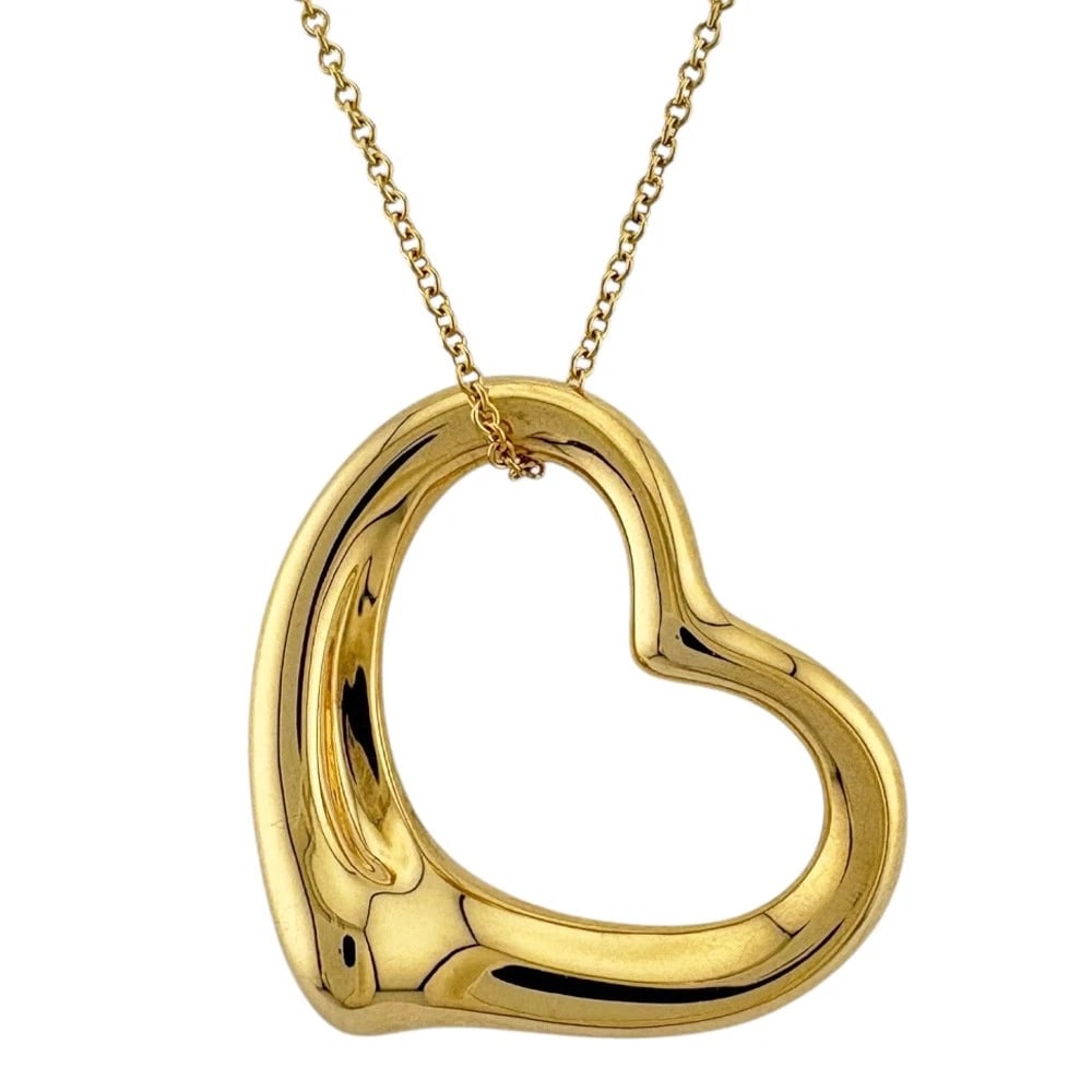 TIFFANY&CO. NECKLACE K18 YELLOW GOLD: TIFFANY&Co. Necklace K18 yellow gold Brand: Tiffany&co. Type: Necklace Material: K18 yellow gold, Color: gold Size: (CM) Total Length:47cm Chain width:1.0mm Top:W25.5mm x H26.5mm (Inch) Total