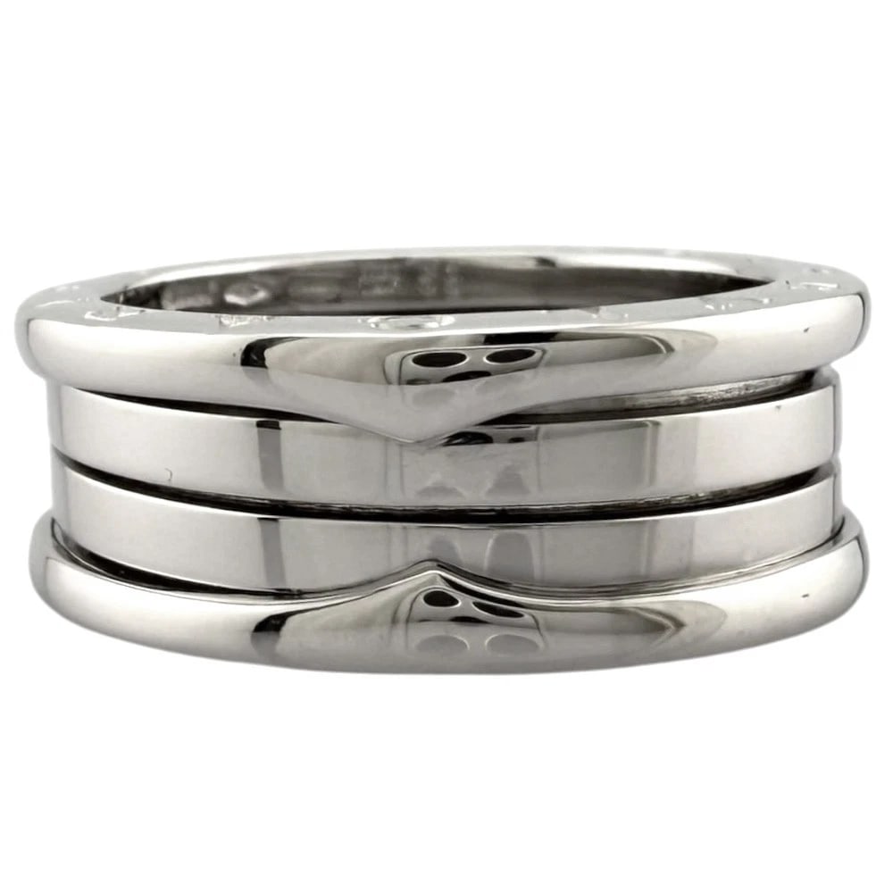 BVLGARI RING K18 WHITE GOLD: BVLGARI Ring K18 white gold Brand: BVLGARI Type: Ring Material: K18 white gold, Color: Silver Size: US 8 1/2 Accessories: None Accessories Notice: When purchasing pre-owned goods, please r