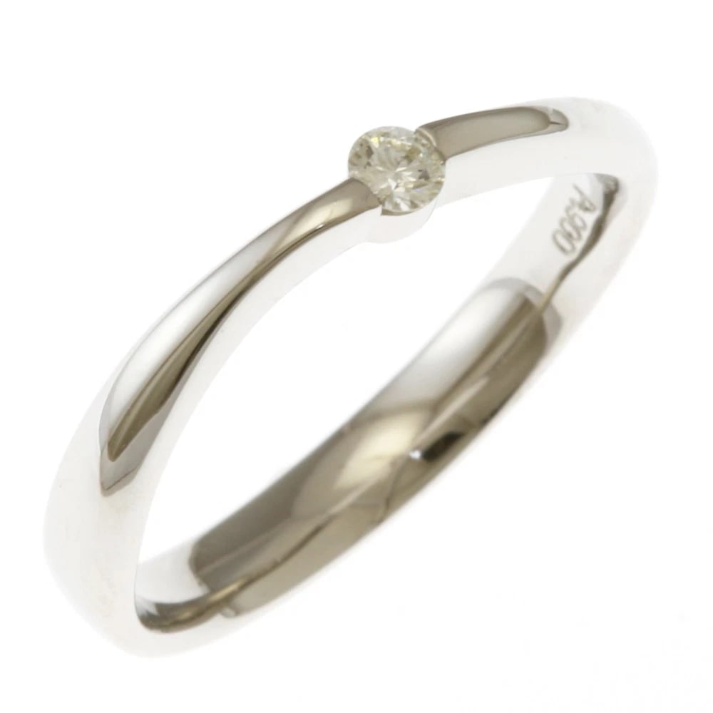 RING PT900PLATINUM: Ring Pt900Platinum Brand: Unbranded Type: Ring Material: Pt900Platinum, Main Stone/Creation Natural Color: Silver Size: US 5 1/2 Accessories: None Accessories Notice: When purchasing pre-o