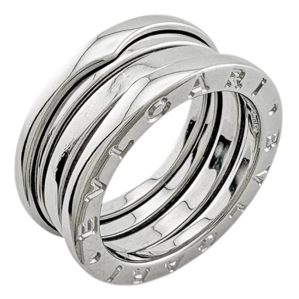 BVLGARI RING K18 WHITE GOLD: BVLGARI Ring K18 white gold Brand: BVLGARI Type: Ring Material: K18 white gold, Color: Silver Size: US 5 1/8 Accessories: None Accessories Notice: When purchasing pre-owned goods, please r
