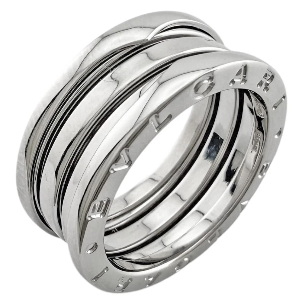 BVLGARI RING K18 WHITE GOLD: BVLGARI Ring K18 white gold Brand: BVLGARI Type: Ring Material: K18 white gold, Color: Silver Size: US 7 1/2 Accessories: None Accessories Notice: When purchasing pre-owned goods, please r