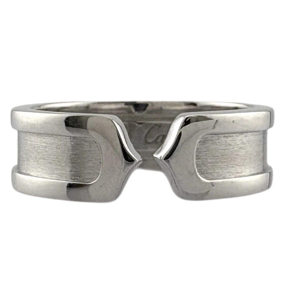 CARTIER RING K18 WHITE GOLD: CARTIER Ring K18 white gold Brand: CARTIER Type: Ring Material: K18 white gold, Color: Silver Size: US 7 1/8 Accessories: None Accessories Notice: When purchasing pre-owned goods, please r