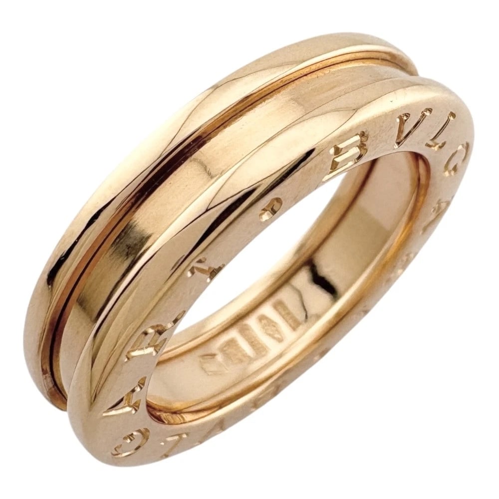 BVLGARI RING K18 PINK GOLD: BVLGARI Ring K18 Pink Gold Brand: BVLGARI Type: Ring Material: K18 Pink Gold, Color: Pink gold Size: US 4 Accessories: None Accessories Notice: When purchasing pre-owned goods, please refe