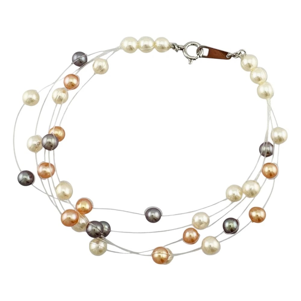 TASAKI BRACELET K18 WHITE GOLD: TASAKI Bracelet K18 white gold Brand: TASAKI Type: Bracelet Material: K18 white gold, Main Stone/Creation Akoya pearl Color: Silver Size: (CM) Total Length:18.5cm Pearl diameter: approx. 3.5mm to 4.0m