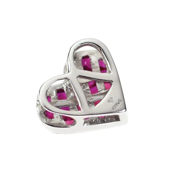 K18WG RUBY PENDANT - 2