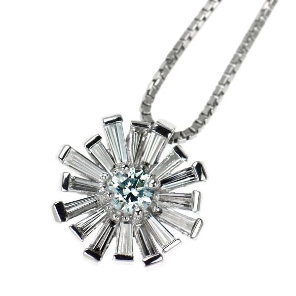PT900/ PT850 DIAMOND PENDANT NECKLACE: Pt900/ Pt850 Diamond Pendant Necklace Brand: None Type: pendant necklace Material: Pt900/ Pt850, Main Stone/Creation Natural Color: Silver Size: Length/Width/Diameter (CM)11.1 Accessories: None