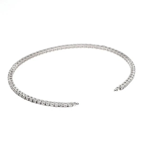 K18WG DIAMOND BANGLE - 3