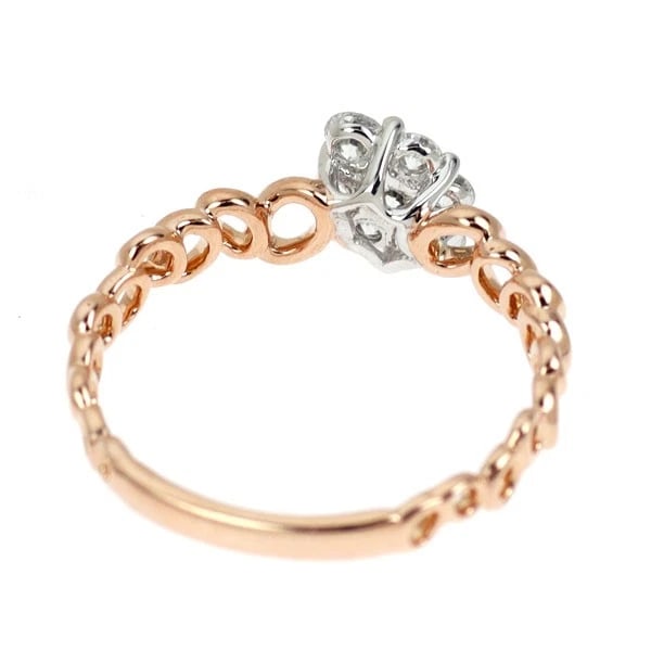 K18WG/PG DIAMOND RING - 2