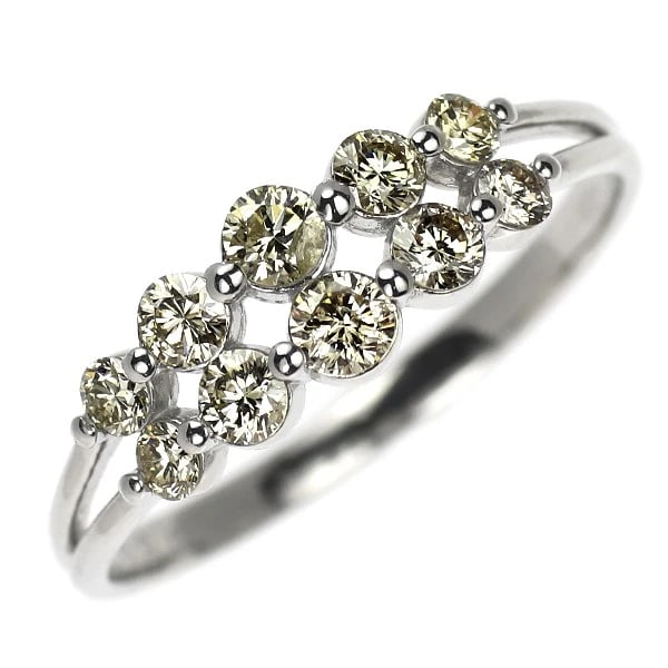 PT900 DIAMOND RING: Pt900 diamond ring Brand: None Type: rings Material: Pt900, Main Stone/Creation Natural Color: Silver Size: 6.25 - 6.5US Accessories: None Accessories Notice: When purchasing pre-owned goods, please