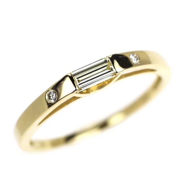 K18YG DIAMOND RING: K18YG diamond ring Brand: None Type: rings Material: K18YG, Main Stone/Creation Natural Color: Yellow Gold Size: US 6 Accessories: None Accessories Notice: When purchasing pre-owned goods, please