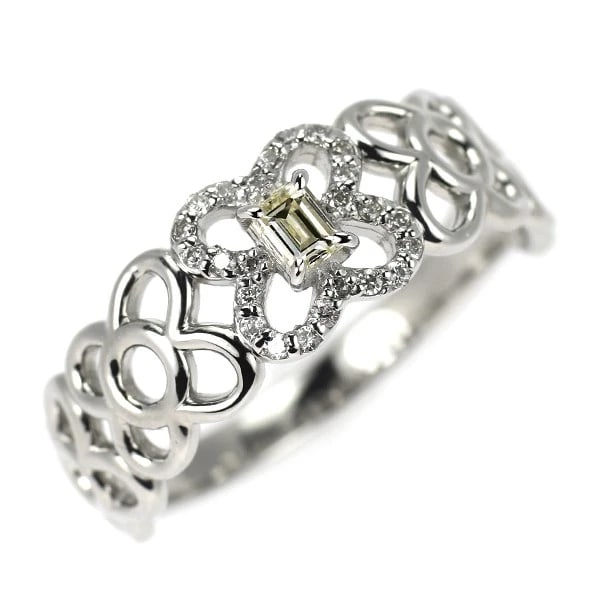 PT900 DIAMOND RING: Pt900 diamond ring Brand: None Type: rings Material: Pt900, Main Stone/Creation Natural Color: Silver Size: 6.25 - 6.5US Accessories: None Accessories Notice: When purchasing pre-owned goods, please
