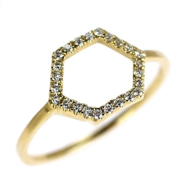 VIVIENNE COUTURE/ARKER K18YG DIAMOND RING: Vivienne Couture/Arker K18YG Diamond Ring Brand: None Type: rings Material: K18YG, Main Stone/Creation Natural Color: yellow Gold Size: 6.75 - 7US Accessories: None Accessories Notice: Whe