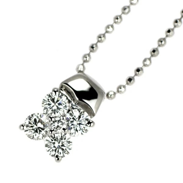 PT900/ PT850 DIAMOND PENDANT NECKLACE: Pt900/ Pt850 Diamond Pendant Necklace Brand: None Type: pendant necklace Material: Pt900/ Pt850, Main Stone/Creation Natural Color: Silver Size: Necklace: Chain Length?45cm Accessories: None