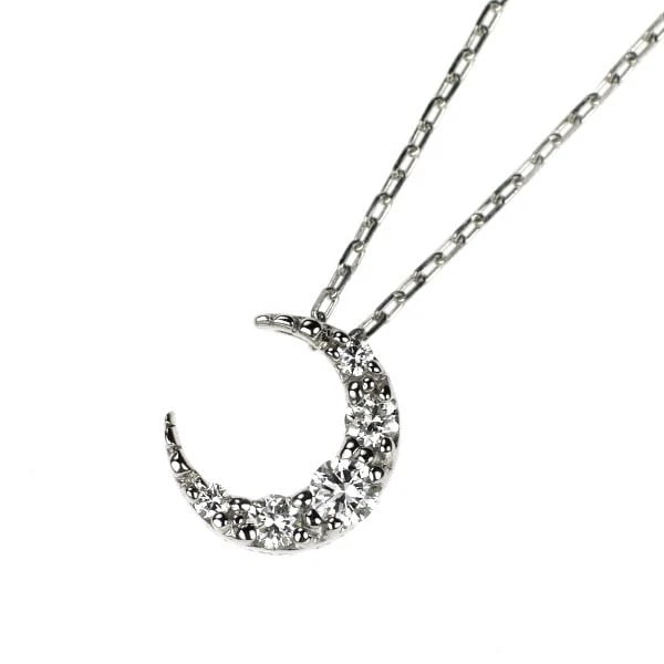 STAR JEWELRY PT950 DIAMOND PENDANT NECKLACE: Star Jewelry Pt950 Diamond Pendant Necklace Brand: star jewelry Type: pendant necklace Material: Pt950, Main Stone/Creation Natural Color: Silver Size: Necklace: Chain Length40cm Accessories: None