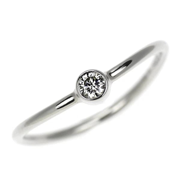 TIFFANY & CO. PT950 DIAMOND RING: Tiffany & Co. Pt950 Diamond Ring Brand: Tiffany Type: rings Material: Pt950, Main Stone/Creation Natural Color: Silver Size: 4.5US Accessories: None Accessories Notice: When purchasing pre-owned