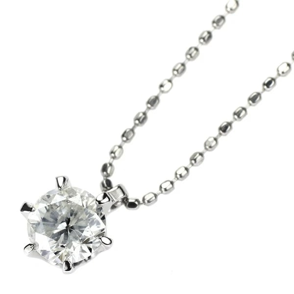 PT900/ PT850 DIAMOND PENDANT NECKLACE: Pt900/ Pt850 Diamond Pendant Necklace Brand: None Type: pendant necklace Material: Pt900/ Pt850, Main Stone/Creation Natural Color: Silver Size: Necklace: Chain Length40cm Accessories: None