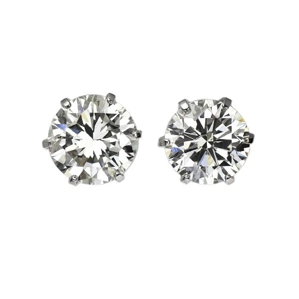 PT900 DIAMOND EARRINGS: Pt900 Diamond Earrings Brand: None Type: piercing Material: Pt900, Main Stone/Creation Natural Color: Silver Size: Length/Width/Diameter (CM) 5.3 Accessories: None Accessories Notice: When purchasing