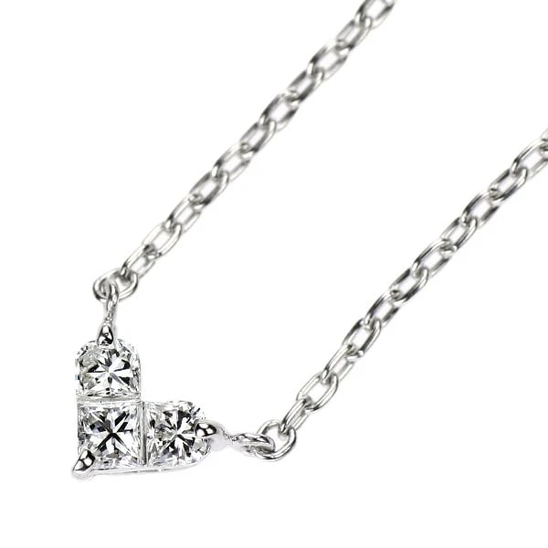 STAR JEWELRY PT950 DIAMOND PENDANT NECKLACE: Star Jewelry Pt950 Diamond Pendant Necklace Brand: star jewelry Type: pendant necklace Material: Pt950, Main Stone/Creation Natural Color: Silver Size: Necklace: Chain Length41cm Accessories: None
