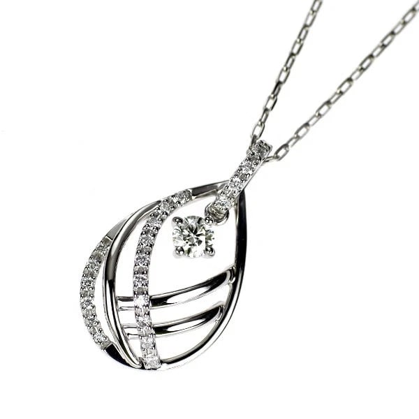 PT900/ PT850 DIAMOND PENDANT NECKLACE: Pt900/ Pt850 Diamond Pendant Necklace Brand: None Type: pendant necklace Material: Pt900/ Pt850, Main Stone/Creation Natural Color: Silver Size: Necklace: Chain Length?45cm Accessories: None