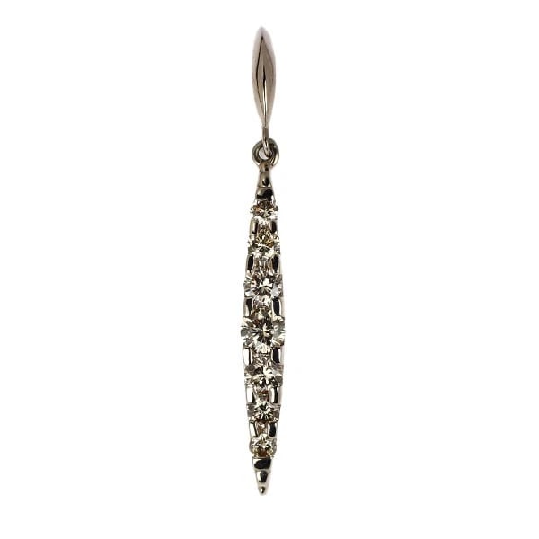 KASHIKEY K18BG BROWN DIAMOND EARRINGS: Kashikey K18BG Brown Diamond Earrings Brand: Kashikey Type: piercing Material: K18BG, Main Stone/Creation NATURAL Color: BROWN GOLD Size: Length/Width/Diameter (CM)30.5 Accessories: None A