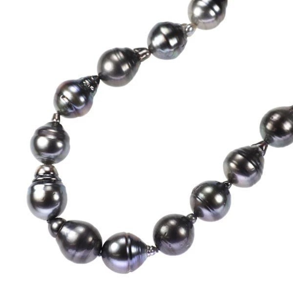 K14WG BLACK BUTTERFLY PEARL/PEARL NECKLACE: K14WG black butterfly pearl/pearl necklace Brand: None Type: necklaces Material: K14WG, Main Stone/Creation PEARL Color: WHITE GOLD Size: Necklace: Chain Length 43cm Accessories: None Accessories