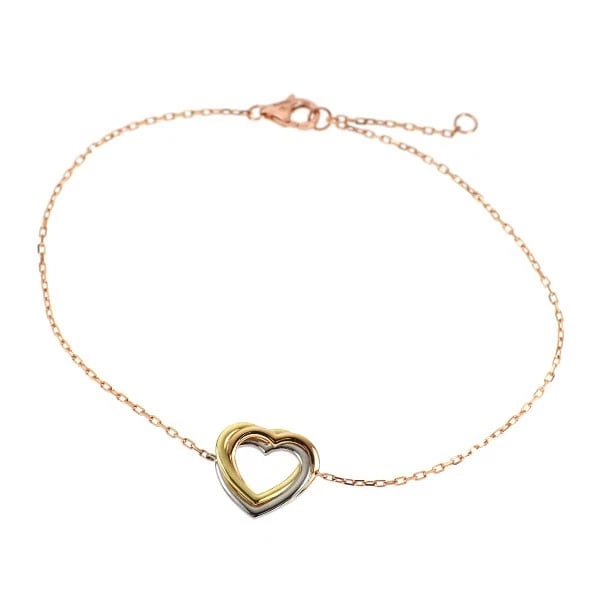 CARTIER K18YG/WG/PG BRACELET: Cartier K18YG/WG/PG bracelet Brand: Cartier Type: bracelets Material: K18YG/WG/PG, Color: YG,WG,PG Size: Length/Width/Diameter (CM) 13.7 Accessories: None Accessories Notice: When purchasing