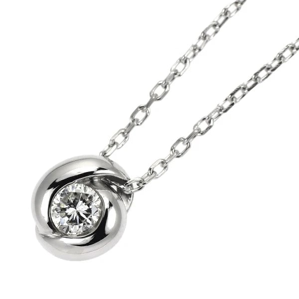 VENDOME AOYAMA PT900/ PT850 DIAMOND PENDANT NECKLACE: Vendome Aoyama Pt900/ Pt850 Diamond Pendant Necklace Brand: Vendome Aoyama Type: pendant necklace Material: Pt900/ Pt850, Main Stone/Creation Natural Color: Silver Size: Necklace: Chain Length 42cm