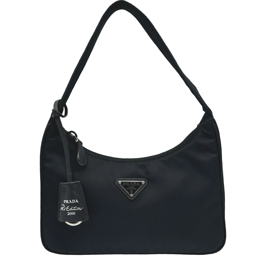 PRADA RE-NYLON MINI BAG HANDBAG: PRADA Re-Nylon Mini Bag Handbag Brand: PRADA Type: Handbag Material: Nylon Color: black Size: W22cm x H16cmx D6cm W8.7 x H6.3x D2.4inch Accessories: None Accessories Notice: When purchasin