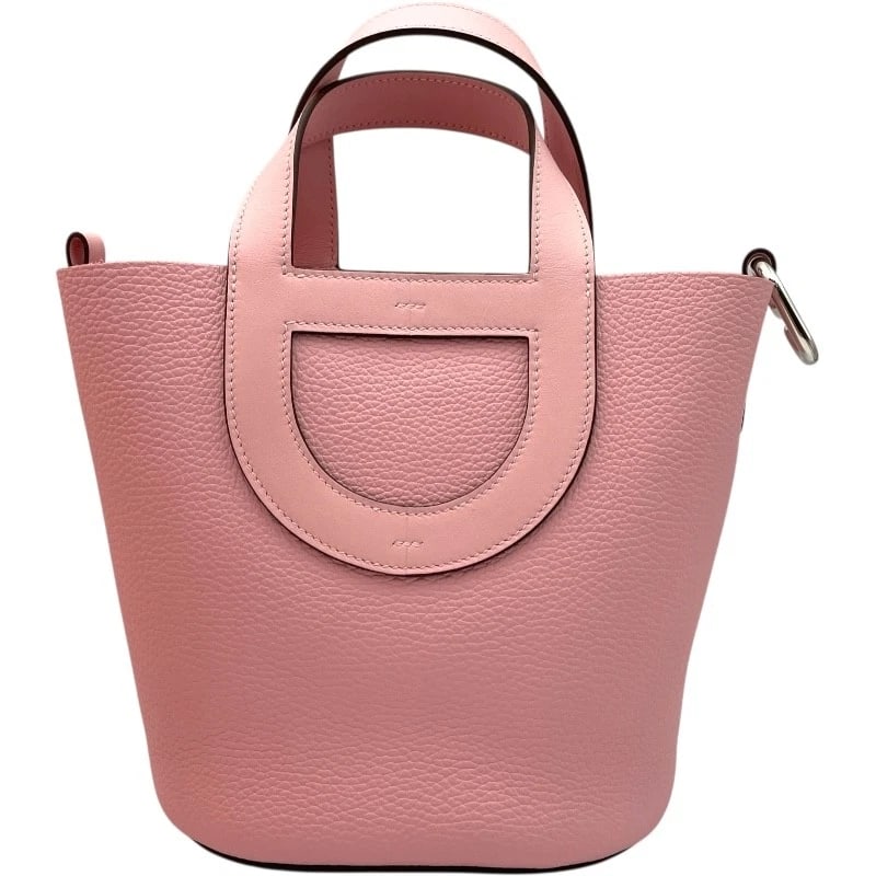 HERMES IN THE LOOP HANDBAG: HERMES In the loop Handbag Brand: HERMES Type: Handbag Material: Taurillon Clemence Color: Mauve Sylvestre SVHardware Size: W18cm x H19.5cmx D12cm W7.1 x H7.7x D4.7inch Accessories: None A